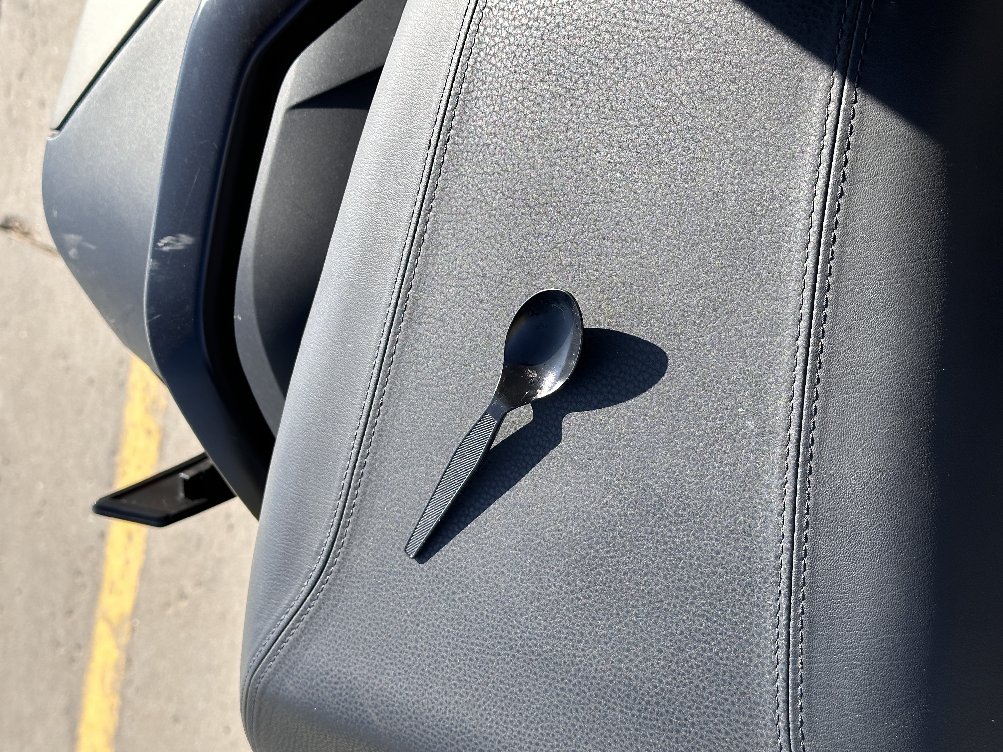 Spoon on bike seat