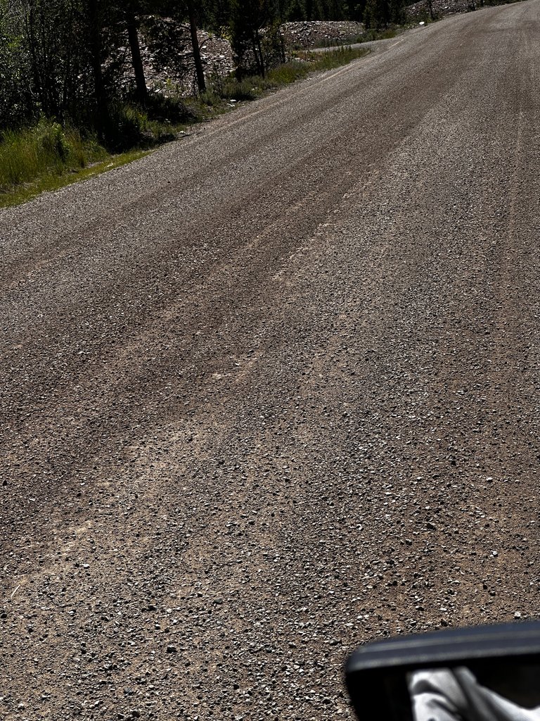 Gravel road to mine