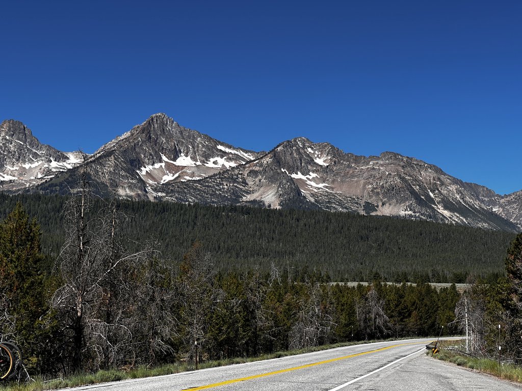 Mountain with snow
