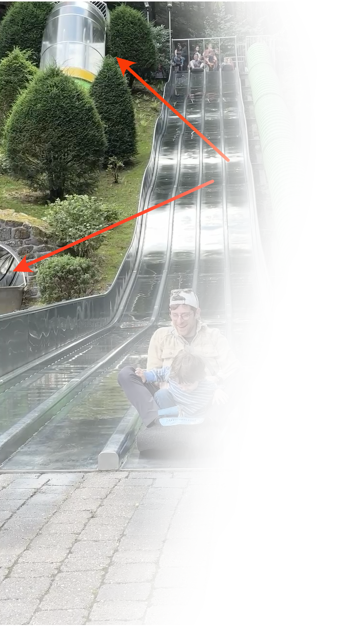 Super steep slide